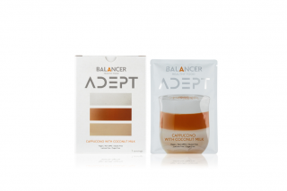 BALANCER ADEPT food supplement with “Cappuccino” flavor, 7 servings