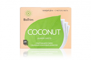 BioTrim Laundry Sheets COCONUT, 38 pcs.