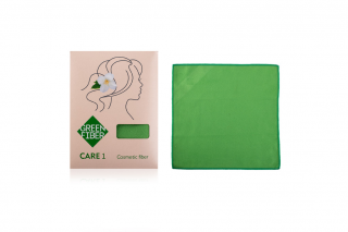 CARE 1, cosmetic fiber Cosmetic fiber green