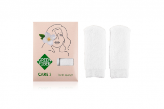 Green Fiber CARE 2, teeth sponge Tooth brushing sponge