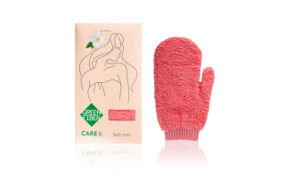 Green Fiber CARE 6, soft mitt Soft mitten coral