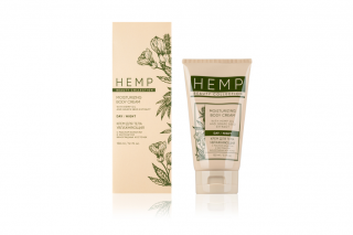 HEMP MOISTURIZING BODY CREAM with hemp oil and grape seed extract