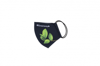 Green Leaf Reusable Cloth Face Mask, size L